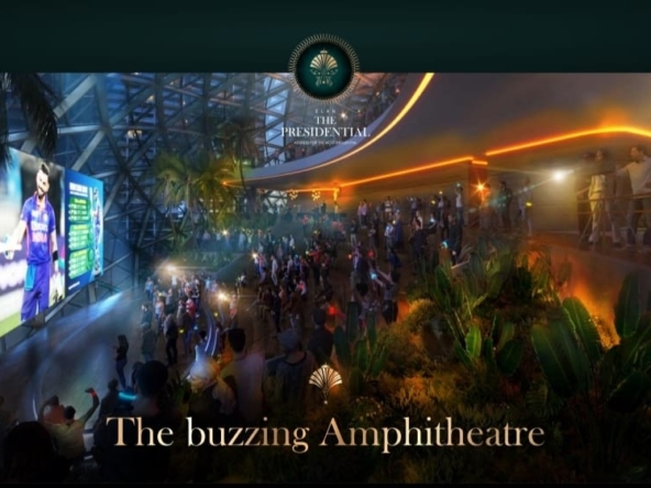The buzzing amphitheater